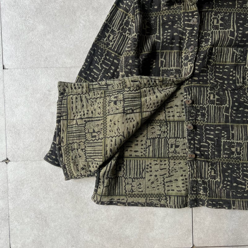 90s chico's design total pattern cotton jacket