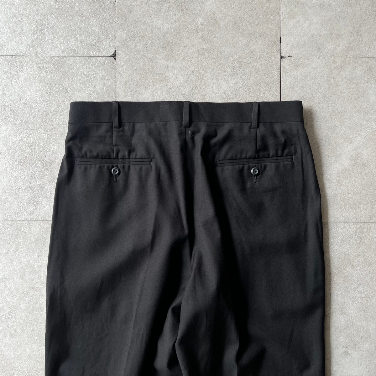 90s〜 Perry Ellis polyester×rayon 2tuck slacks |