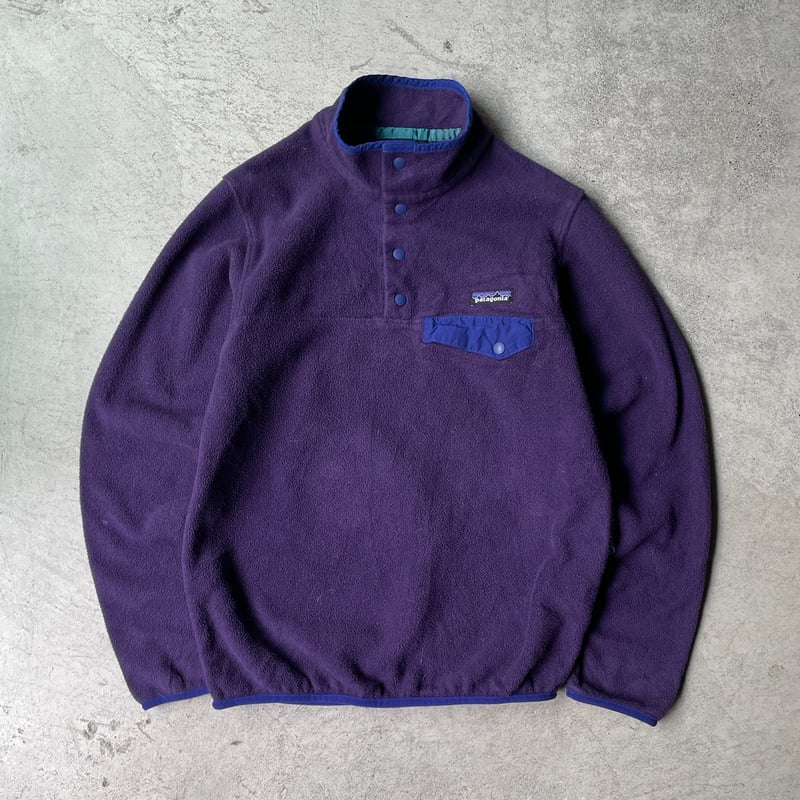 patagonia Synchilla Scarf ブルー×パープル Patagonia synchilla snap-T “purple” | sui & shara