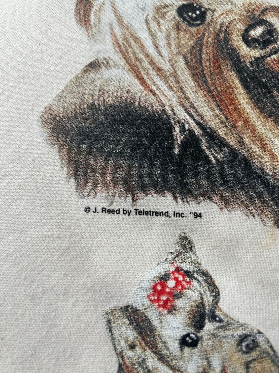 古着　90s USA製　アニマルプリントスウェット　ヨークシャーテリア　L. fit=scale-down,w=1200