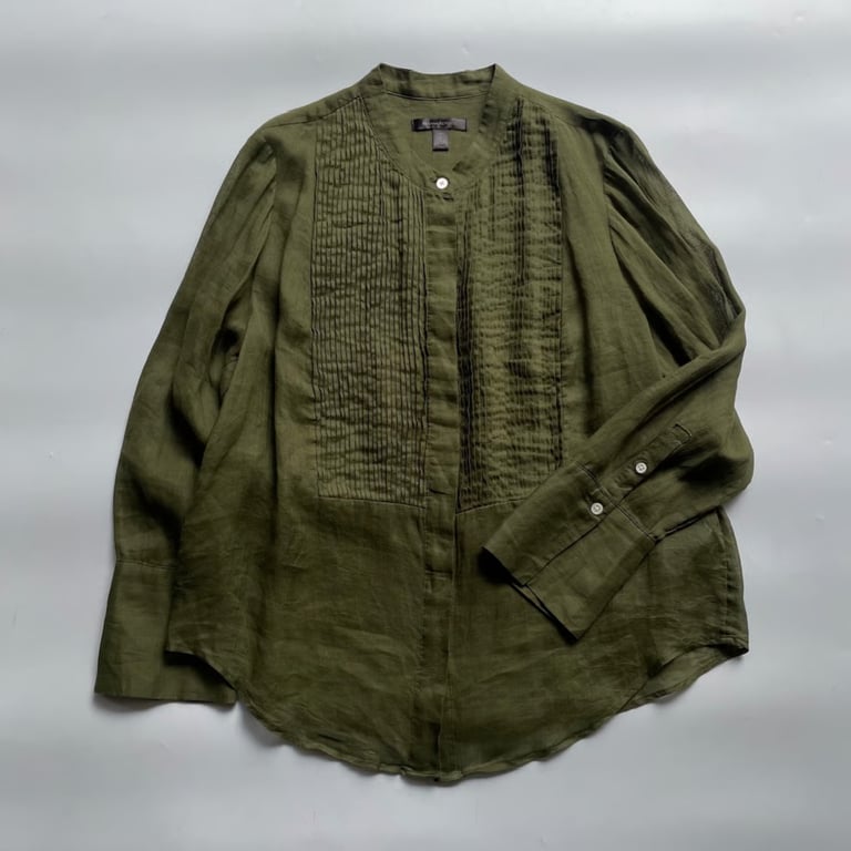 Banana Republic pleats design rummy shirt｜バナナリパブリック