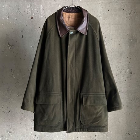 “YSL” wool soutien collar  coat
