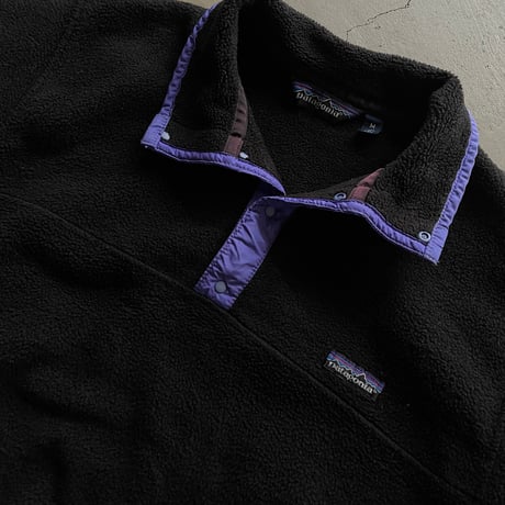 1988 Patagonia synchilla snap-t neck ″Black″｜パタゴニア