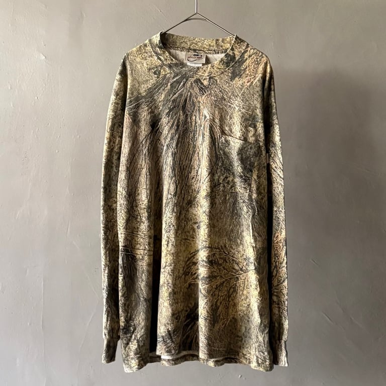 ロンT(Mossy oak real tree camouflage tee)