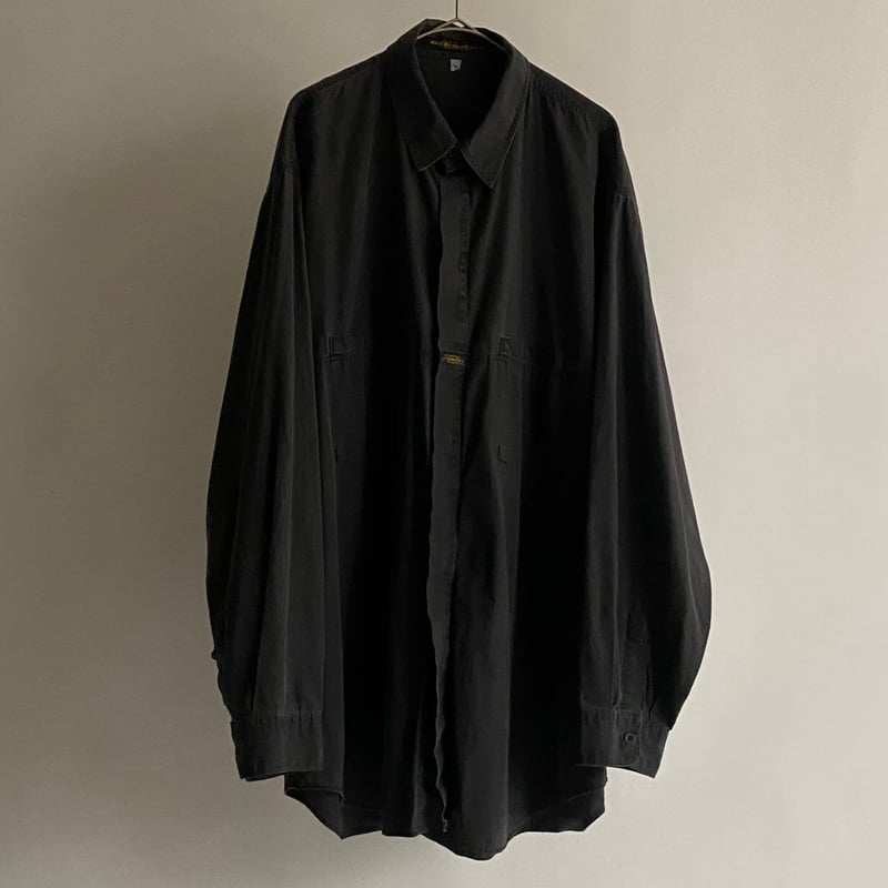 90s MARITHE FRANCOIS GIRBAUD Cotton faded black