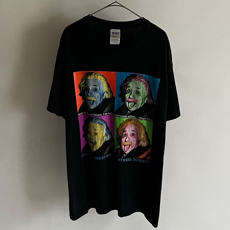 90s～00s  Einstein イラスト ワイド Tシャツ 00s 