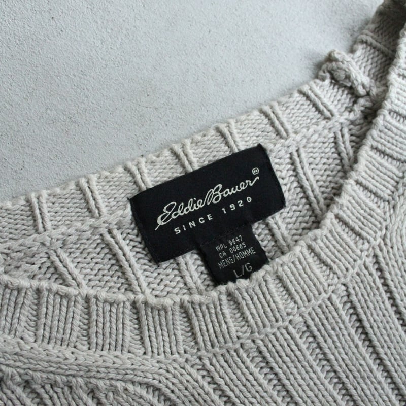 90s Eddie Bauer line design rib knit sweater |
