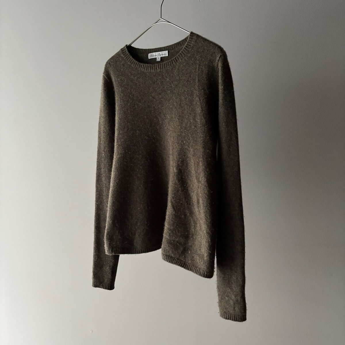 Cashmere FINE QUALITY  スイス製　茶ケープ　カシミヤ60% カシミヤ・ニットケープ