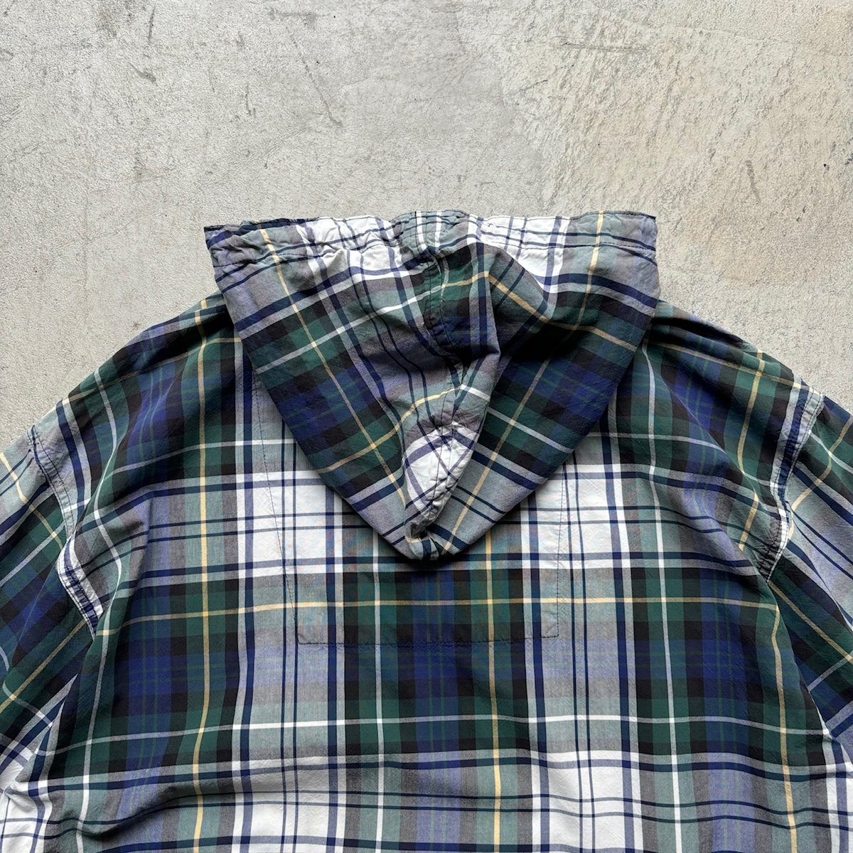 90s Eddie bauer plaid cotton anorak hoodie | su