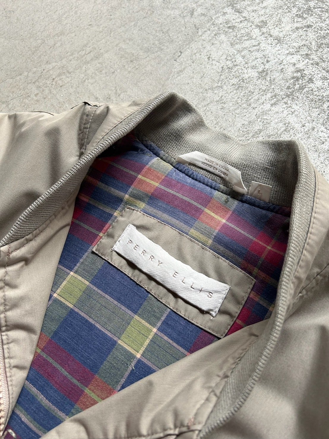 90s PERRY ELLIS ペリーエリス リバーシブル ブルゾン ジャケット 90s PERRY ELLIS ペリーエリス リバーシブル ブルゾン