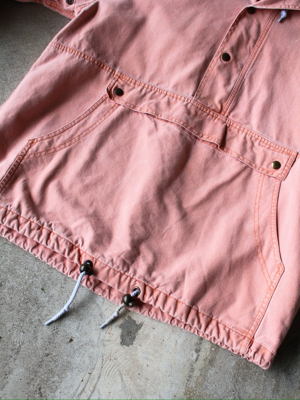 80s黒タグ】Eddie Bauer コットンアノラック ベージュ カナダ製 80s黒