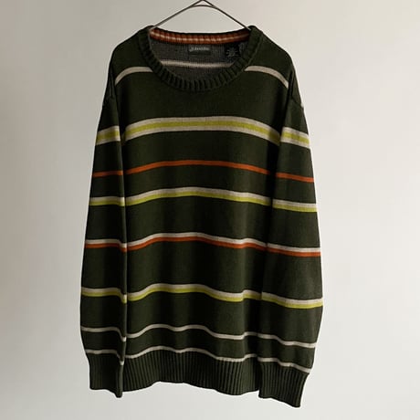 90s St. jhone’s bay border pattern sweater