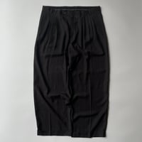 SYACY ADAMS plaid 4tuck wide slacks