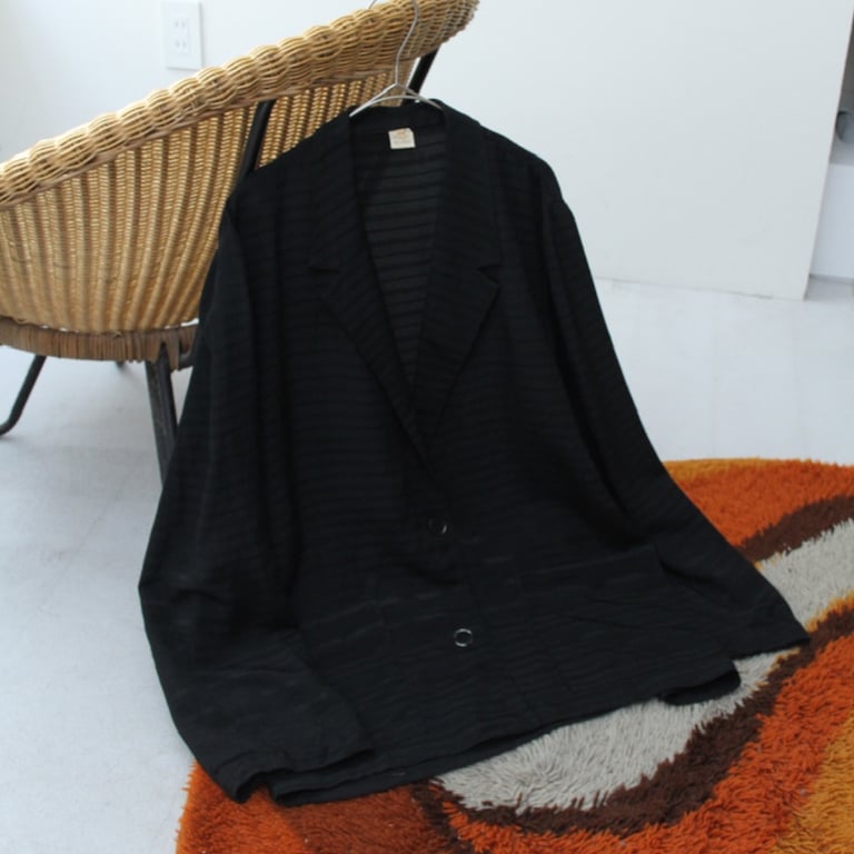 90年代 テーラードジャケット(90s Stripe design tailored jacket)