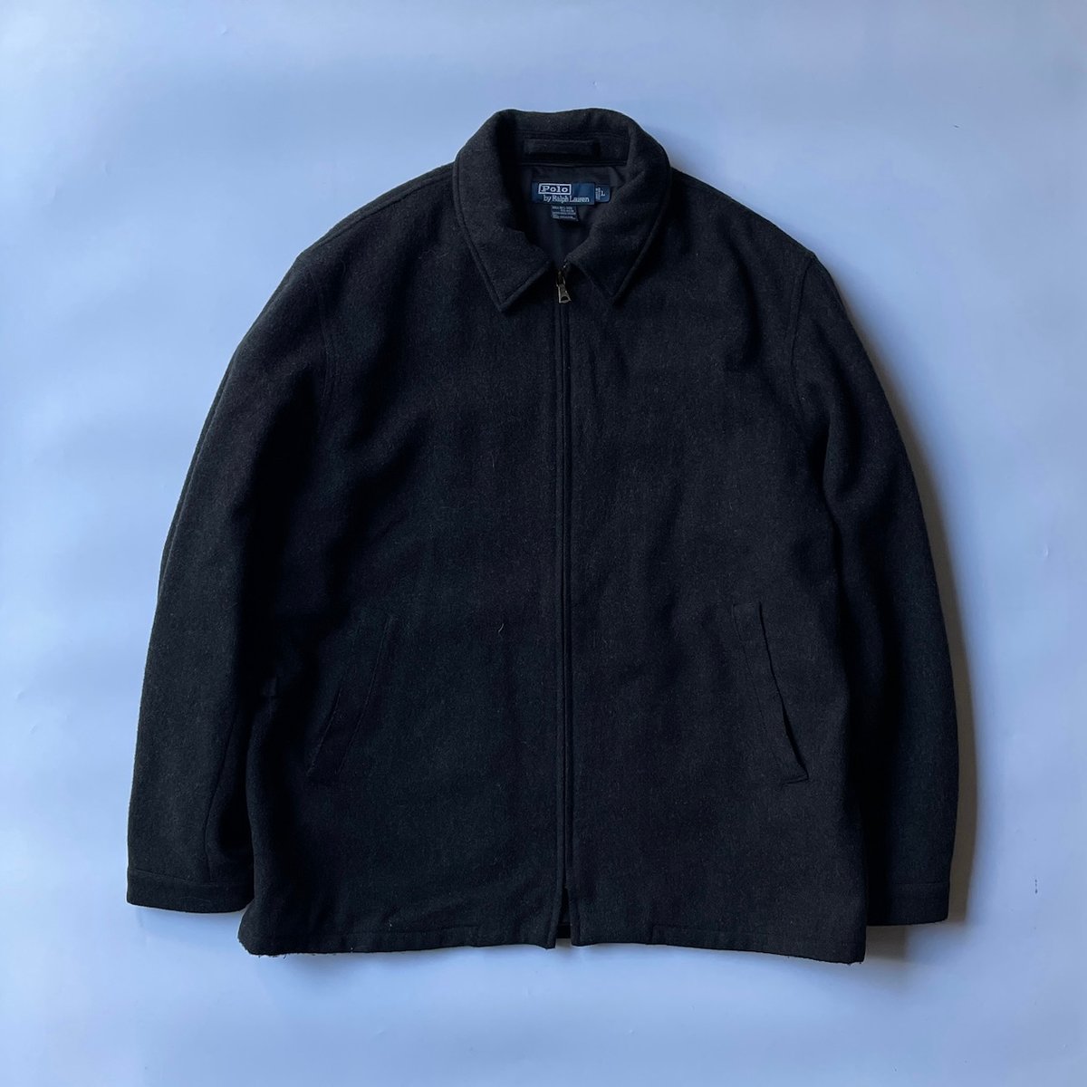 【名作】ポニー無し 90s Ralph Lauren ウール スポジャケ ナス紺 fit=scale-down,w=1200