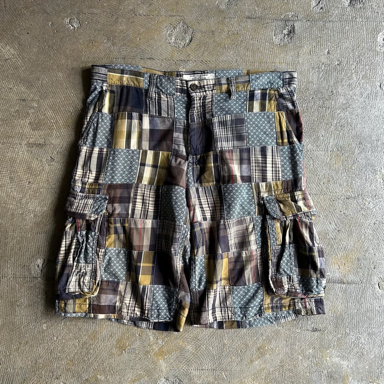 00's OLD NAVY patchwork design half pants