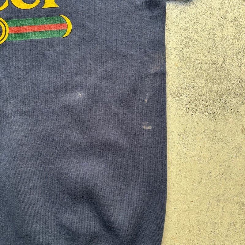 90s Gucci bootleg logo print sweat shirt | sui 90s Gucci bootleg logo print sweat shirt | sui