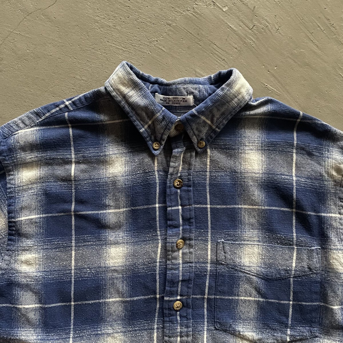90s Arrow sport ombre check cotton flannel BD s
