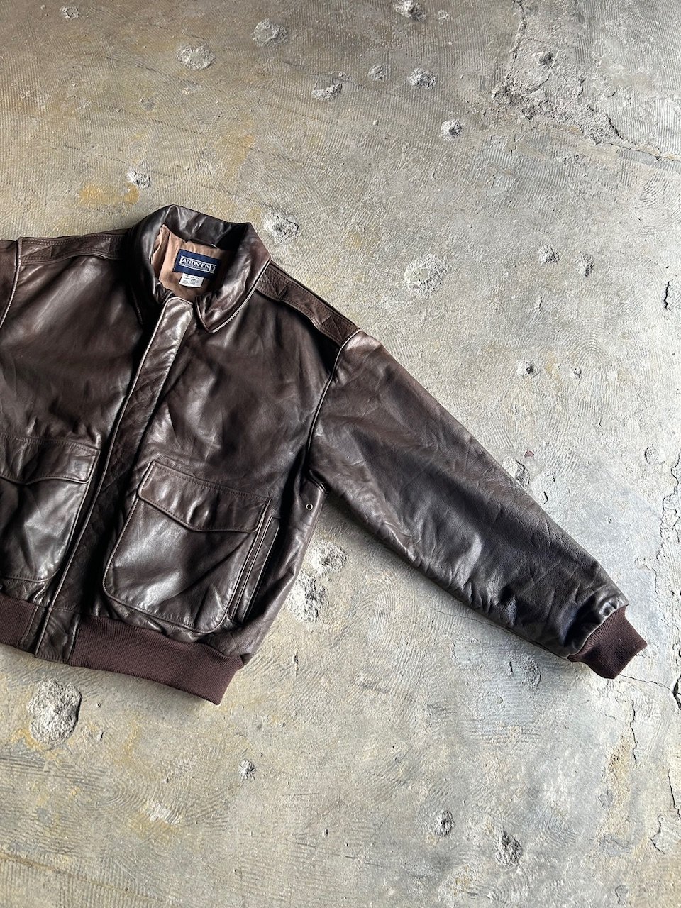 90s LANDS' END A-2 type leather jacket | sui &