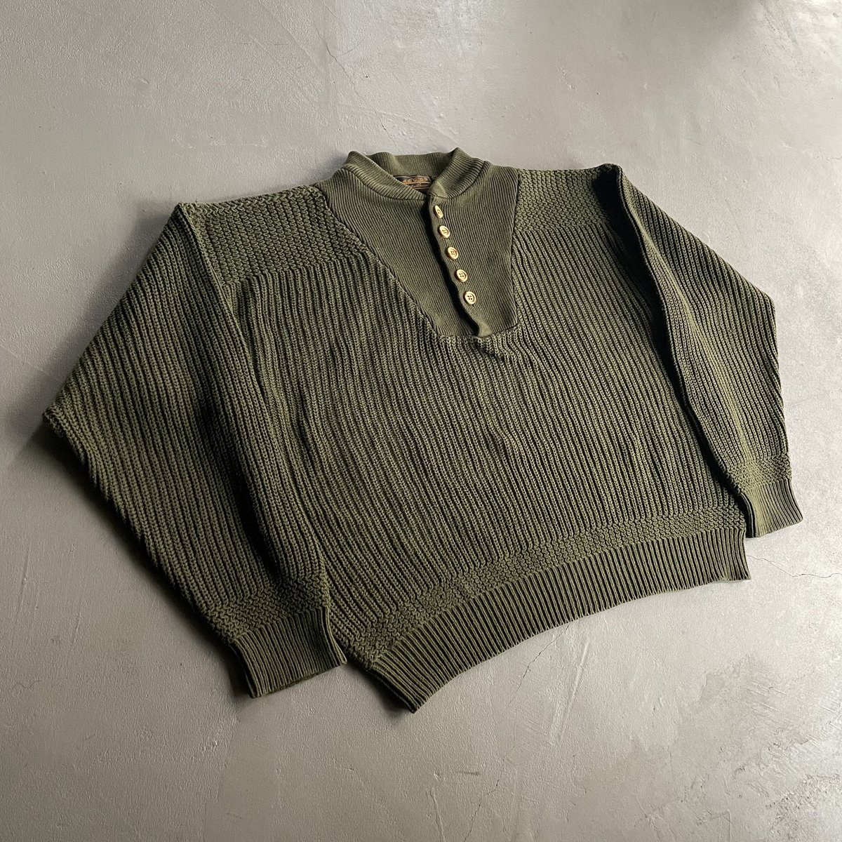 80s Eddie bauer henry neck cotton knit | sui & 80s Eddie bauer henry neck cotton knit | sui &