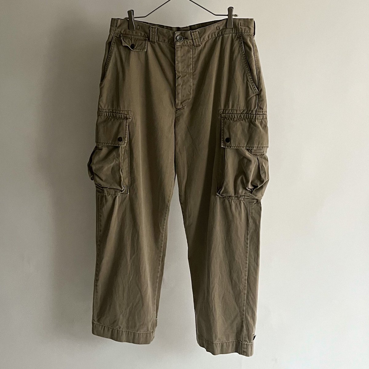 90s Ralph lauren カーゴパンツ ギミック レザー ヴィンテージ POLO RALPH LAUREN - 90s ポロラルフローレン パラシュート