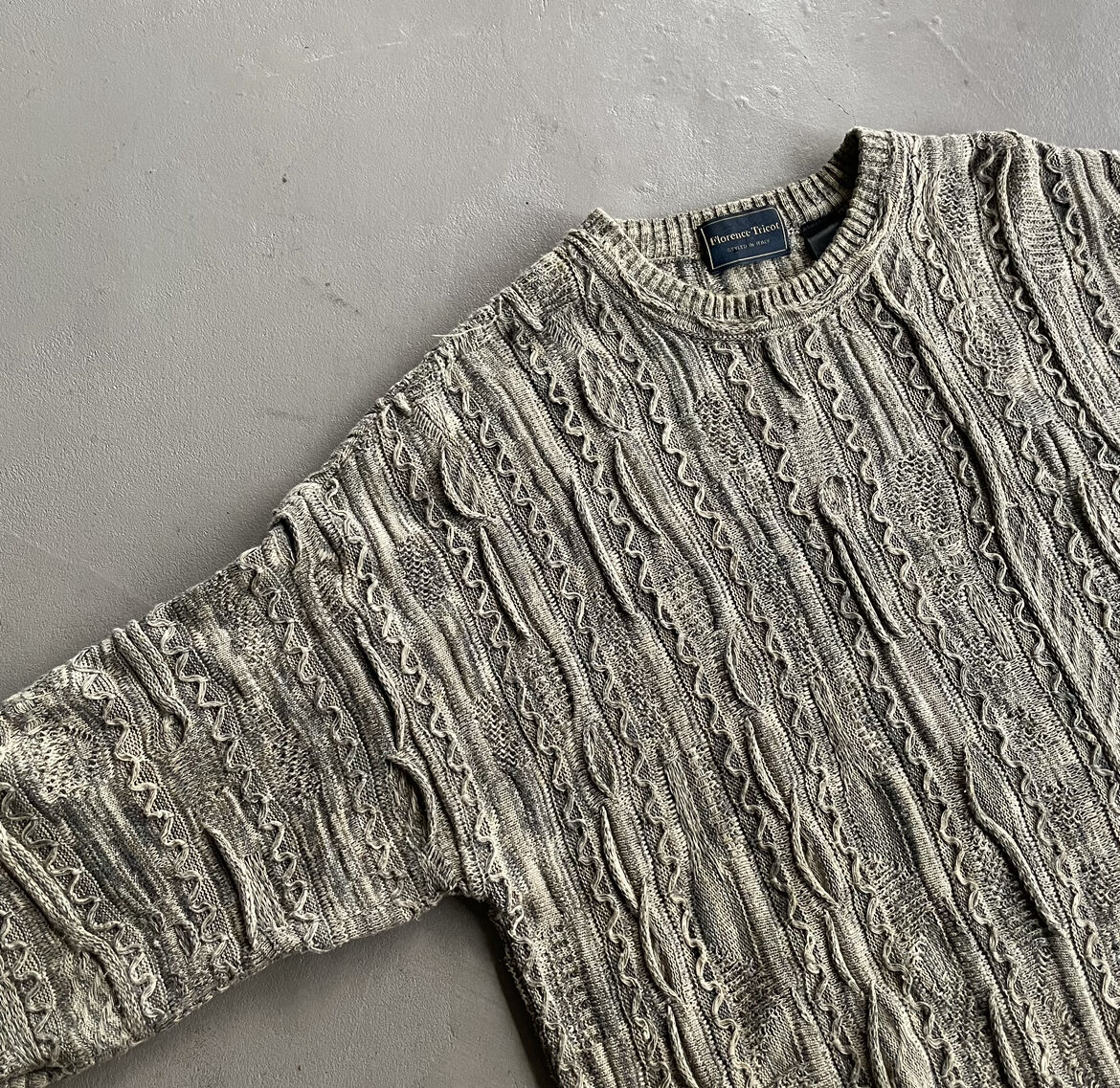 Florence tricot 3D knit sweater | sui & shara Florence tricot 3D knit sweater | sui & shara