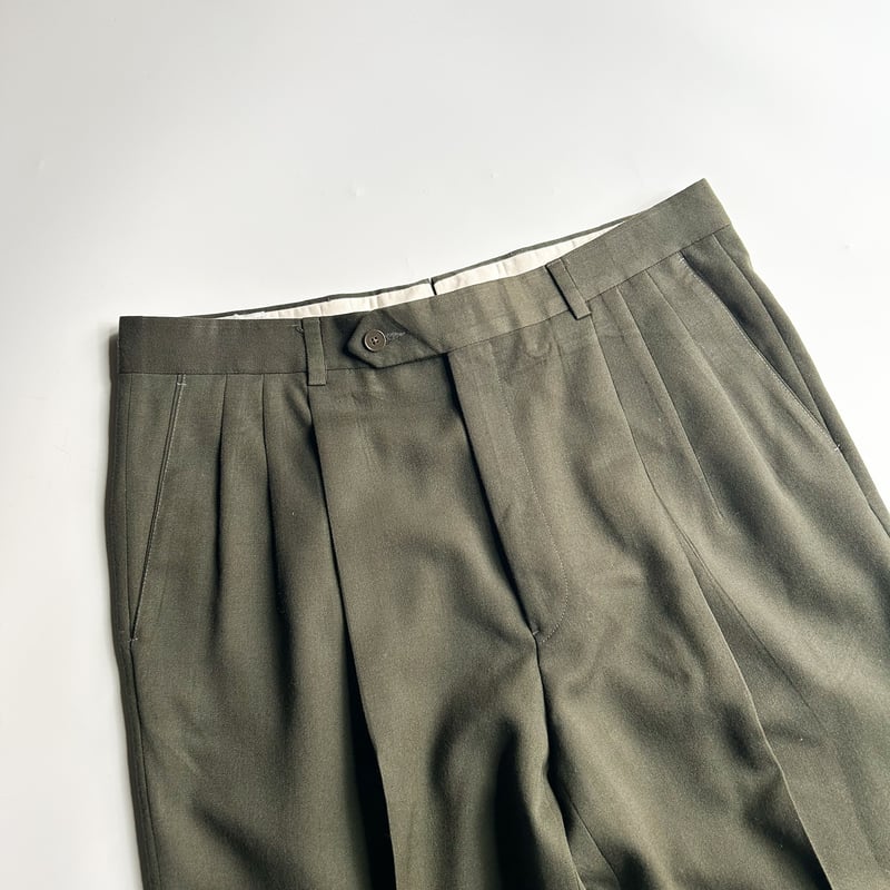 80's~ MONSIEUR by GIVENCHY gabardine fabric tuc