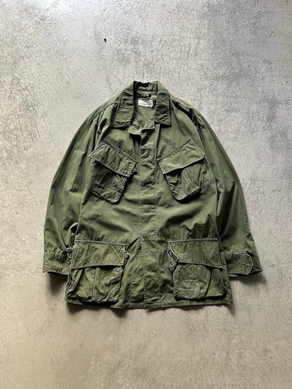 60s U.S.ARMY jungle fatigue jacket "3rd"