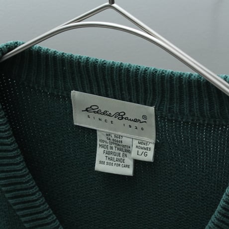90s~ Eddie bauer v-neck knit sweater｜エディーバウアー