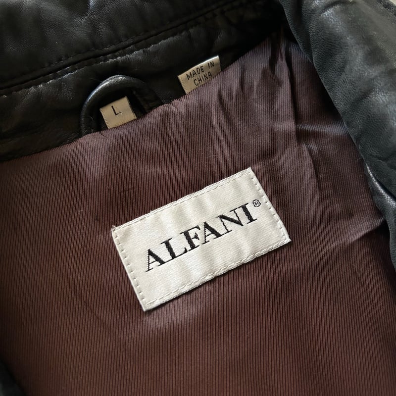 90s ALFANI 本革(レザー)ジャケット ブラウン 90s ALFANI leather jacket | sui & shara