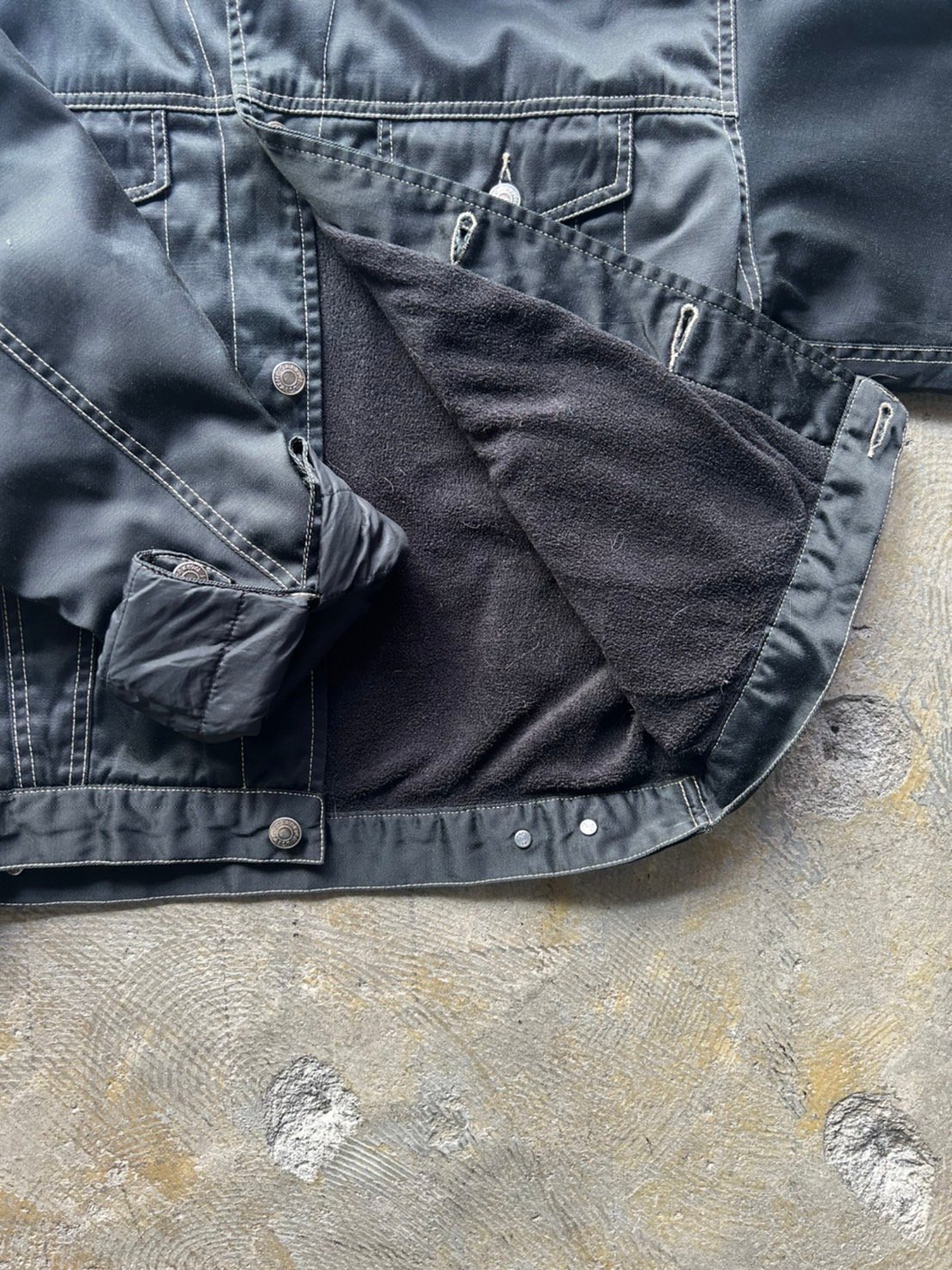 00s GAP blue jeans nylon tracker type jacket |