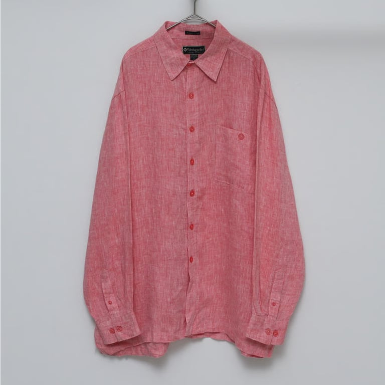 00s melange linen shirt