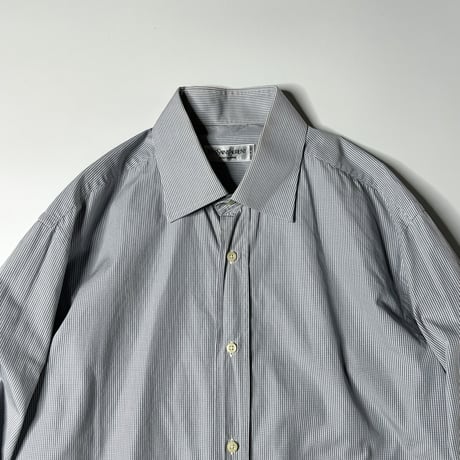 90's Yves Saint Laurant gingham check broadcloth shirt "made in Italy"