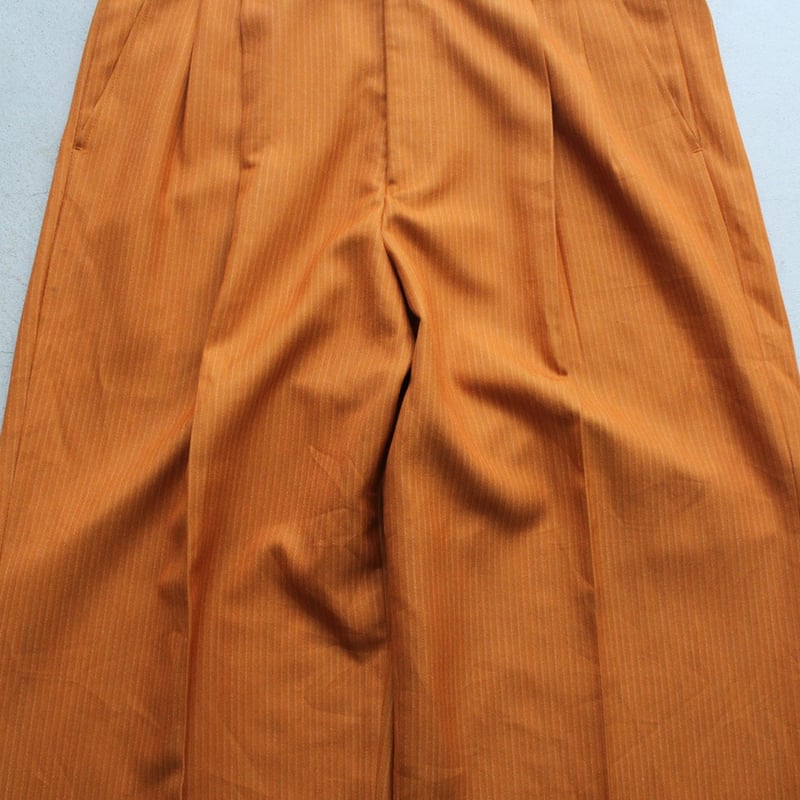 90s~ stripe pattern 2tuck slacks | sui & shara