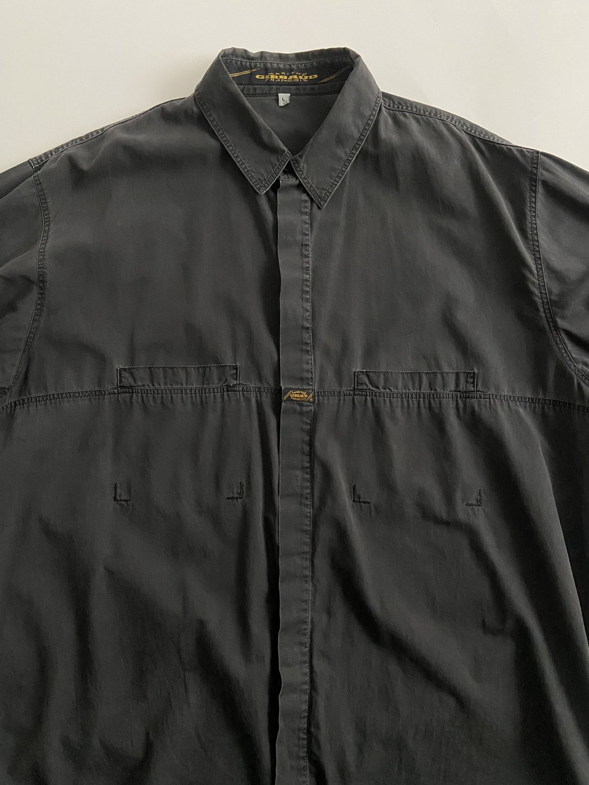 90s MARITHE FRANCOIS GIRBAUD Cotton faded black