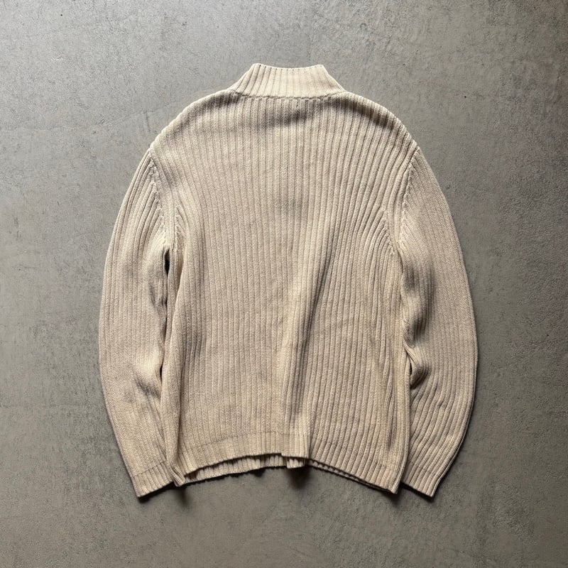 90s LAND'S END half zip knit sweater | sui & shara