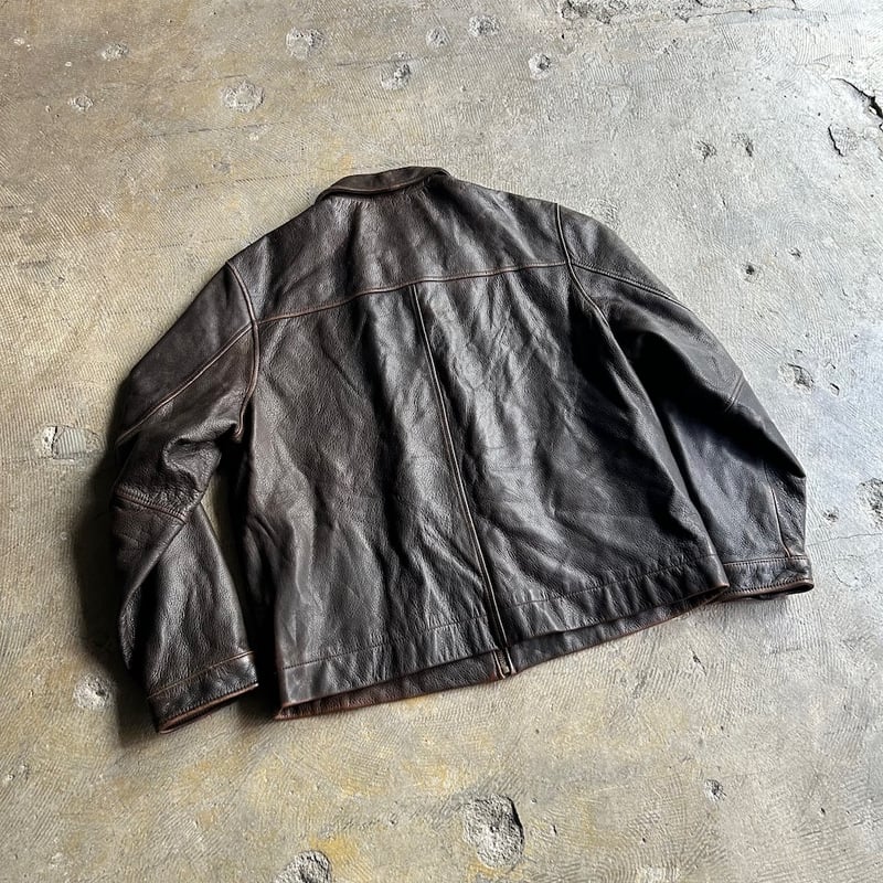 Eddie Bauer 00's レザージャケット ドリズラー シボレザー 古着 00s Eddie Bauer Legend 「Journeyman Bomber」 牛革