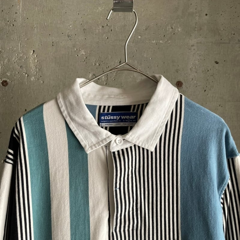Stussy multi stripe polo shirt | sui & shara
