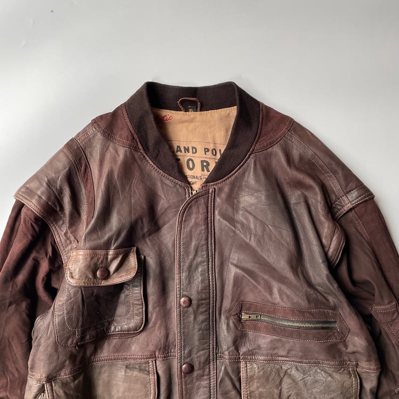 ジャケット・アウター 90s vintage suede Leather tracker jacket 90s vintage suede Leather tracker jacket
