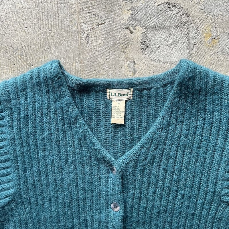 70s~80s L.L.Bean mohair knit cardigan | sui & s...