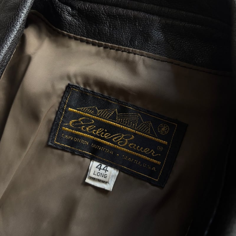 80s Eddie bauer A-2 type leather jacket “44 LO