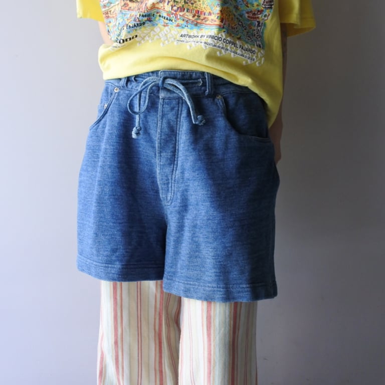 90年代 ダナキャラン ショートパンツ(90’s DKNY denim like easy short pants|ダナキャラン)