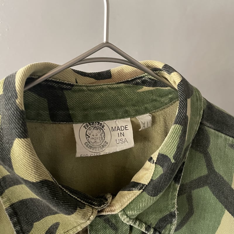 90s Predator camouflage cotton work shirt | sui