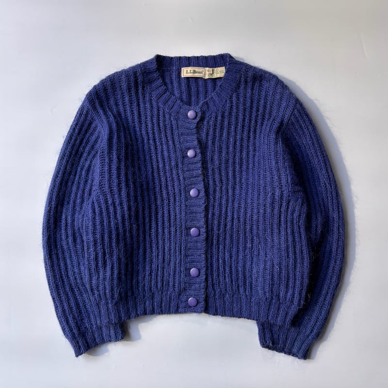 90s L.L.Bean cotton/mohair knit cardigan | sui