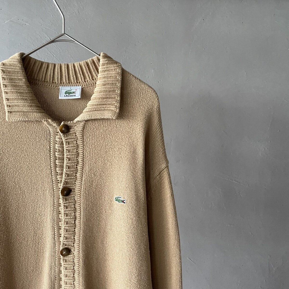 80s 90s LACOSTE ラコステ 文字ワニ カーディガン 古着通販 サイト | IDENTITY official web store (アイデ