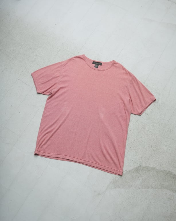 90s~ Banana republic cotton S/S knit cut sew｜バナナリパブリック
