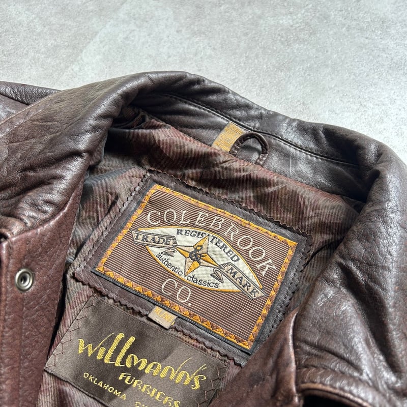 90s Leather Jacket ダークブラウン レザージャケット A-2 90s Leather Jacket ダークブラウン レザージャケット A-2