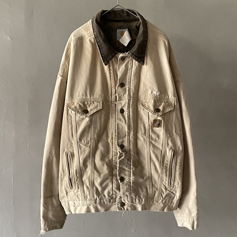80s~ Carhartt tracker type duck jacket ''damage 80s~ Carhartt tracker type duck jacket ''damage