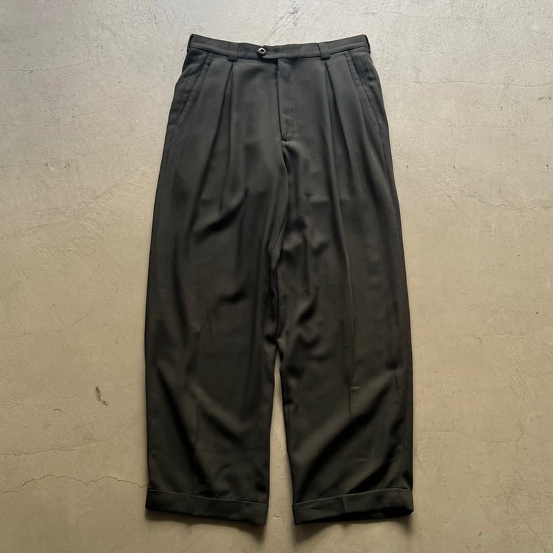 ARMANI COLLEZIONI 2tack slacks Made in ITALY | ARMANI COLLEZIONI 2tack slacks Made in ITALY |