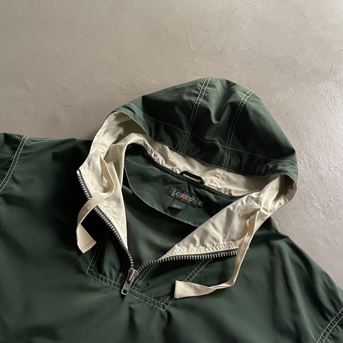 は自分にプチご褒美を Zip Half j.crew 90s Anorak 名作 巨人タグ 